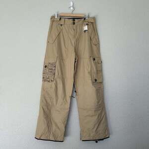 NWT Mission 6 Snow Pants Men's Large Tan Snowboard Ski Cargo Pockets